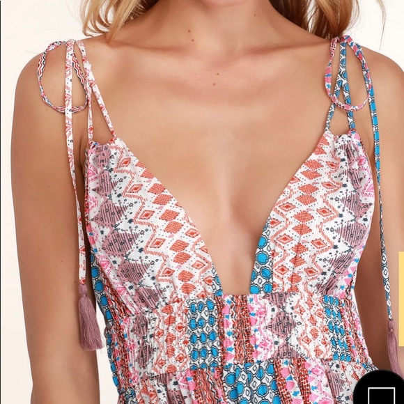 LULUS Maxin' Relaxin' Multi Print Maxi Dress - Picture 2 of 6